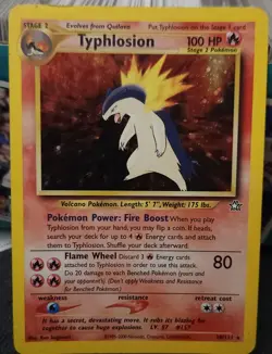 Typhlosion Neo Genesis 18/111 Rare Unlimited Holo Pokemon Card Vintage WOTC - Image 1