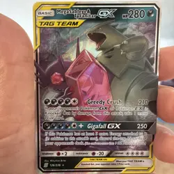 Mega Sableye & Tyranitar GX Tag Team Pokemon TCG Unified Minds Holo Card 126/236 - Image 1