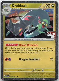 Drakloak 129/167 Holo Common Prize Pack Series Cards Pokemon NM/M Pokemon - Image 1