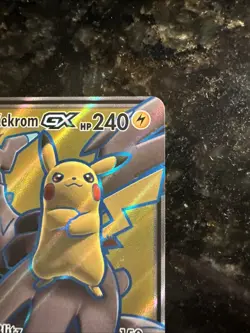 Pikachu & Zekrom GX - 162/181 - Full Art Ultra Rare - Team Up - Pokemon Card LP - Image 3