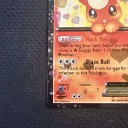 Pokemon Flareon EX Holo Rare Card RC6/RC32 Generations Radiant Collection LP+ - Image 4