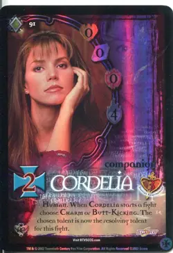Buffy CCG TCG Angels Curse Limited Edition Foil Card #91 Cordelia - Image 1