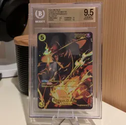 One Piece Portgas D. Ace ST13-011 SP Alt Art Foil Legacy of the Master BGS 9.5 - Image 1