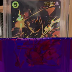 One Piece Portgas D. Ace ST13-011 SP Alt Art Foil Legacy of the Master BGS 9.5 - Image 4