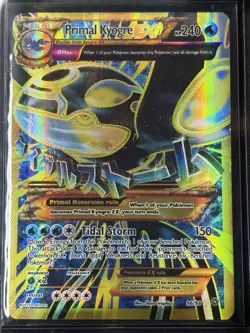 Pokemon Primal Kyogre EX Full Art Ultra Rare Holo 96/98 XY 240 HP - Image 1