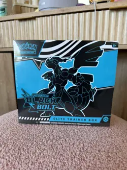 Pokemon TCG Scarlet & Violet Black Bolt ETB Elite Trainer Box Sealed - Image 1