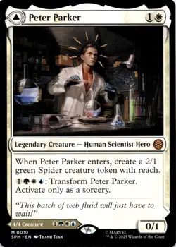 Peter Parker 10 Mythic Marvel's Spider-Man Magic: The Gathering Near Mint - Image 1