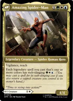 Peter Parker 10 Mythic Marvel's Spider-Man Magic: The Gathering Near Mint - Image 2