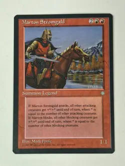 Magic the Gathering - Ice Age Marton Stromgald 1995 199 Rare LP/NM BB - Image 1