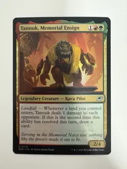 Tannuk Memorial Ensign Foil MTG Magic the Gathering Card NM Near Mint EOE - Image 1