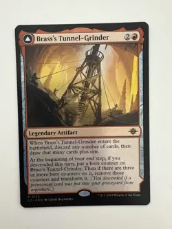 Brass’s Tunnel-Grinder / Tecultan the Searing Rift Foil MTG Magic Card NM LCI - Image 1