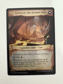 Brass’s Tunnel-Grinder / Tecultan the Searing Rift Foil MTG Magic Card NM LCI - Image 2