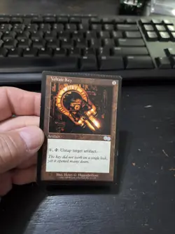 Magic The Gathering Voltaic Key Urza's Saga Magic MTG Error Crimp Crimped - Image 1