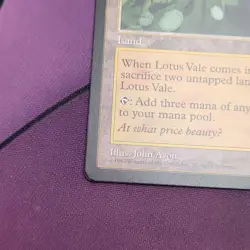 Lotus Vale Weatherlight Land Rare EN 1997 MTG magic the gathering - Image 3