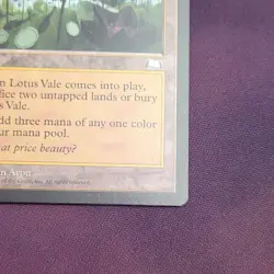 Lotus Vale Weatherlight Land Rare EN 1997 MTG magic the gathering - Image 4
