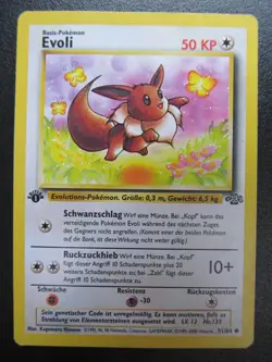 Jungle/Dschungel 1st edition 51/64 Evoli vintage Karte Deutsch #MB504# - Image 1
