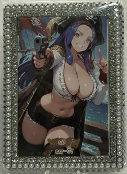One Piece Silver Pearl Gem Frame Sexy Ulti Card, SSR-07, Waifu! 🔥🔥 - Image 1