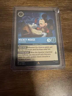 Lorcana Mickey Mouse-Bob Cratchit Storyborn Hero 219/204 Foil - Image 1