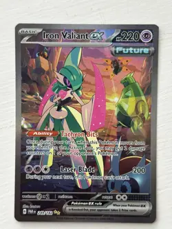Iron Valiant ex 249/182 Special Illustration Rare Paradox Rift Pokemon Near Mint - Image 1