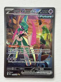Iron Valiant ex 249/182 Special Illustration Rare Paradox Rift Pokemon Near Mint - Image 2