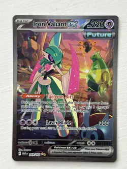 Iron Valiant ex 249/182 Special Illustration Rare Paradox Rift Pokemon Near Mint - Image 3