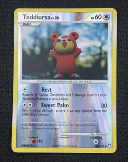 Teddiursa 105/123 Reverse Holo Mysterious Treasures 2007 - Pokemon Card TCG (LP) - Image 1