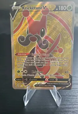 Pokemon - Kricketune V - 142/163 - SWSH Battle Styles - Full Art Card - Image 1