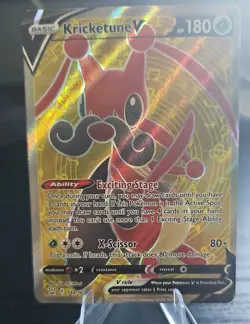 Pokemon - Kricketune V - 142/163 - SWSH Battle Styles - Full Art Card - Image 2