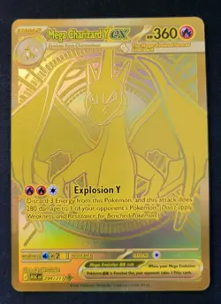 Pokemon Mega Charizard Y EX #294/217 Gold Mega Hyper Rare Ascended Heroes - Image 1