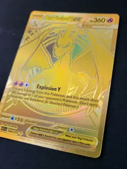 Pokemon Mega Charizard Y EX #294/217 Gold Mega Hyper Rare Ascended Heroes - Image 3