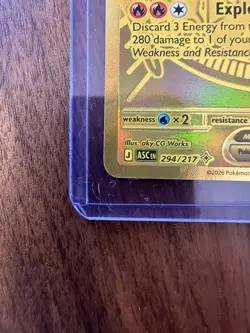 Mega Charizard Y ex | 294/217 | Pokemon Ascended Heroes | Mega Hyper Rare Gold - Image 4