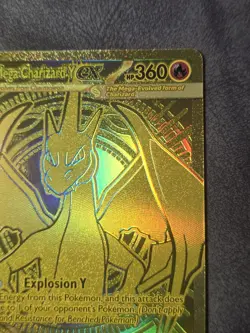 Mega Charizard Y ex 294/217 Gold Mega Hyper Rare Pokemon Ascended Heroes - Image 3