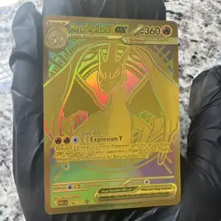 Mega Charizard Y ex ASC EN 294/217 GOLD Hyper Rare Pokemon Ascended Heroes - Image 1