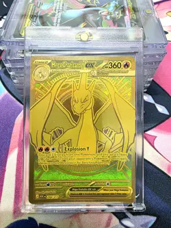 Mega Charizard Y ex 294/217 Gold Mega Hyper Rare Pokemon Ascended Heroes - Image 1