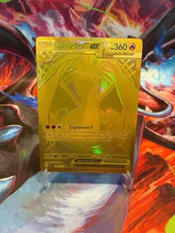 Mega Charizard Y EX 294/217 Pokemon Gold Hyper Rare Ascended Heroes Pack Fresh - Image 1