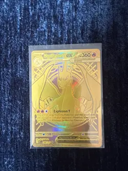 Mega Charizard Y EX 294/217 Pokemon Gold Hyper Rare Ascended Heroes Pack Fresh - Image 1