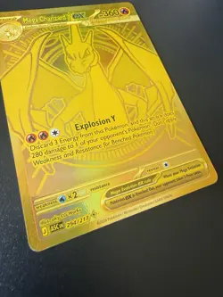 Mega Charizard Y EX 294/217 | Ascended Heroes | GOLD Hyper Rare Pokemon Card - Image 4