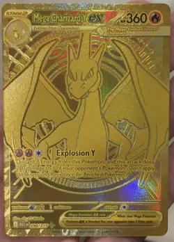 Mega Charizard Y EX 294/217 Gold Hyper Rare, Ascended Heroes, Pokemon TCG - Image 3