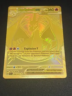 Mega Charizard Y EX 294/217 Gold Hyper Rare, Ascended Heroes, Pokemon NM-Mint - Image 4