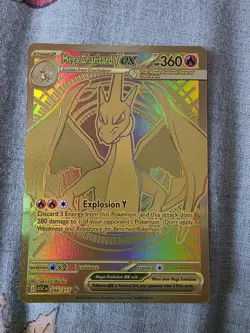Pokemon TCG Mega Charizard Y EX 294/217 Gold Hyper Rare Ascended Heroes see pics - Image 1