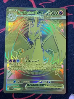 Mega Charizard Y EX 294/217 Pokemon TCG Ascended Heroes Gold Hyper Rare - Image 1