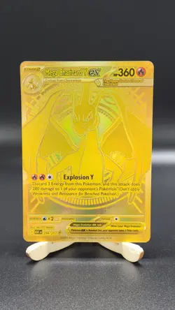 2026 Pokemon Ascended Heroes Gold Mega Charizard Y EX Mega Hyper Rare 294/217 - Image 1
