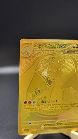 2026 Pokemon Ascended Heroes Gold Mega Charizard Y EX Mega Hyper Rare 294/217 - Image 2