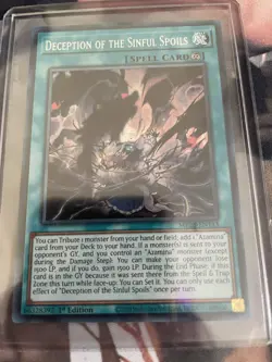 Konami Yugioh Deception of the Sinful Spoils 1st Edition MP25-EN113 Secret Rare - Image 2