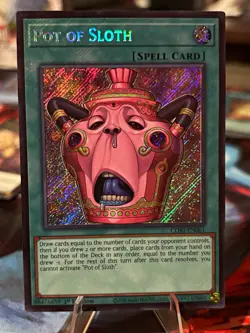 Konami Yu-Gi-Oh! Pot of Sloth CORI-EN061 Secret Rare Foil 1st EN - Image 1