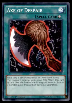 Yu Gi Oh! Axe of Despair YS14 EN026 YS14 1st Edition Regular - Image 1