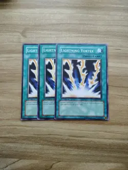 Yu-Gi-Oh! - Lightning Vortex - 3X - Full Playset - Image 1