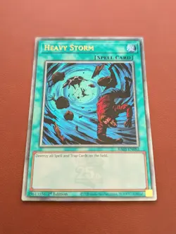 YuGiOh - Heavy Storm - Quarter Century Rare - RA03-EN092 - 1st Edition - Image 2