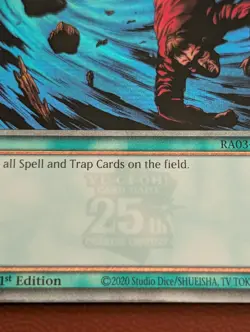 YuGiOh - Heavy Storm - Quarter Century Rare - RA03-EN092 - 1st Edition - Image 3