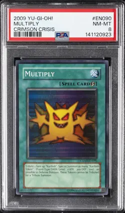 2009 YU-GI-OH! CRMS-CRIMSON CRISIS #EN090 MULTIPLY PSA 8 - Image 1